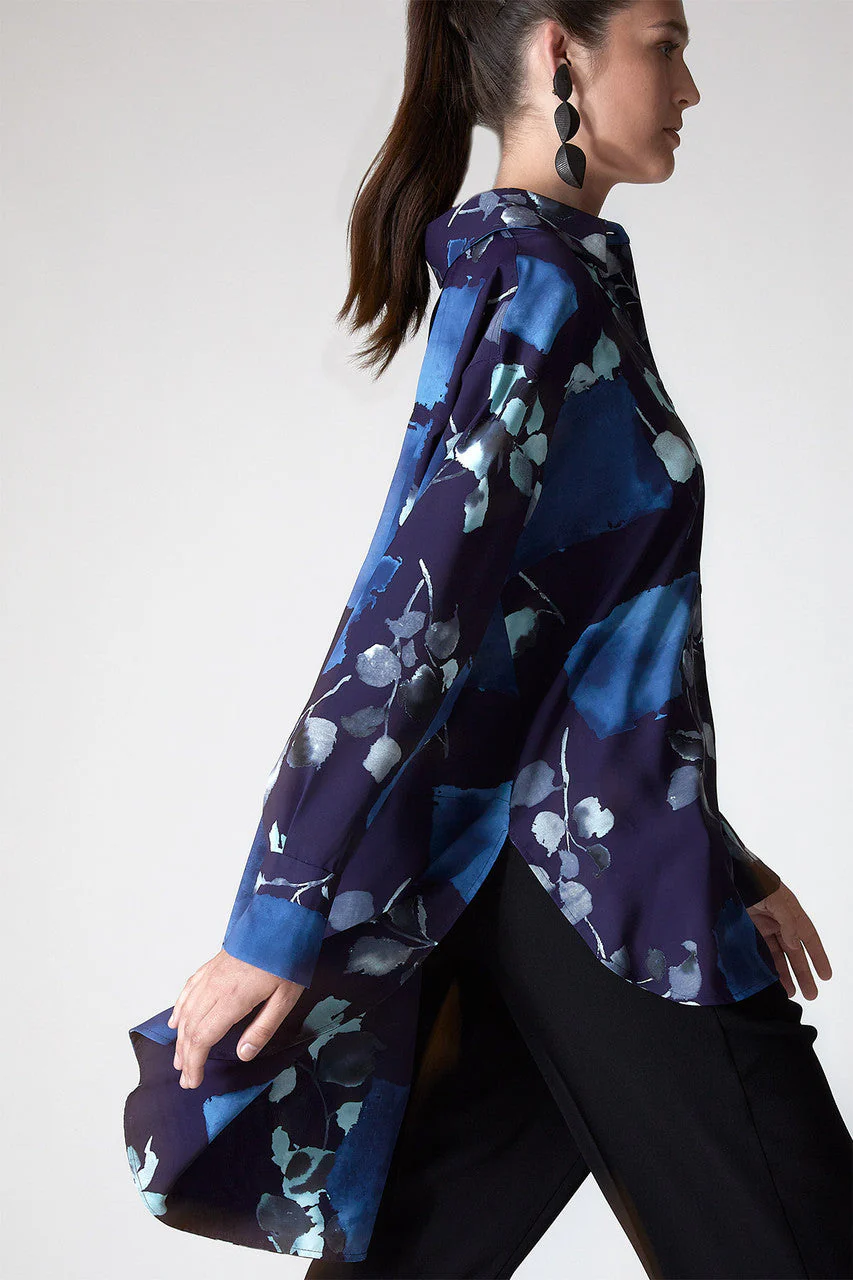 Zen Garden - Silky Soft Tunic - navy - Image 4