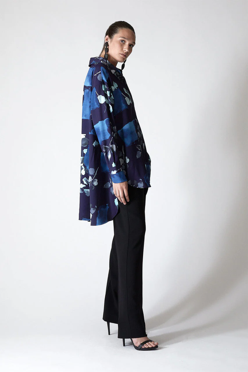 Zen Garden - Silky Soft Tunic - navy - Image 5