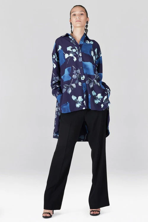 Zen Garden - Silky Soft Tunic - navy - Image 6